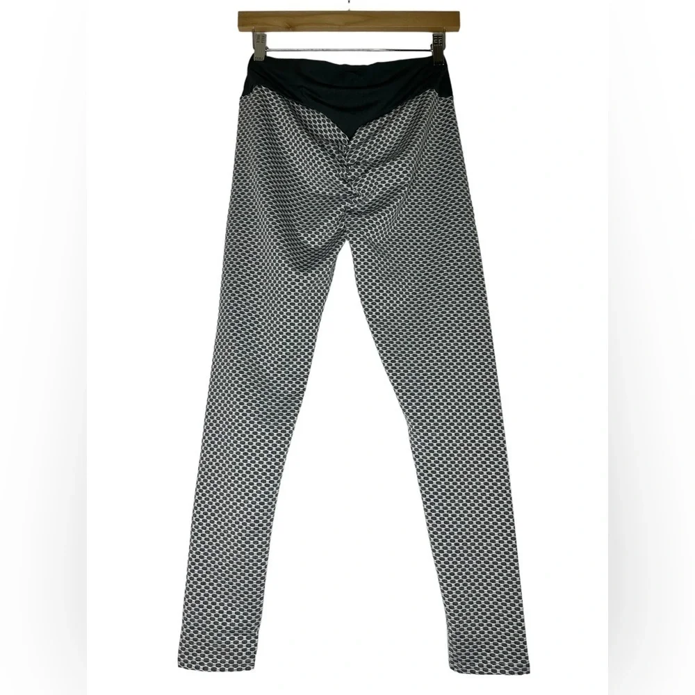 Grey High Waisted Spandex Yoga Leggings - Picture 7 of 16